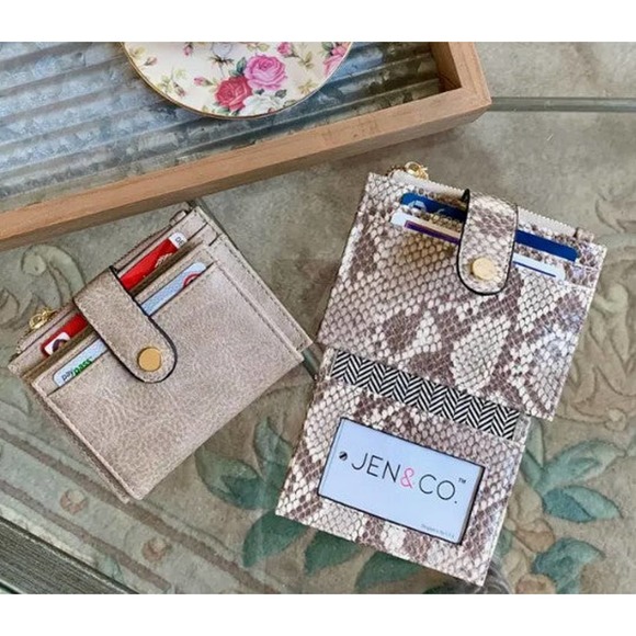 Rose Cheetah Print Mini Snap Wallet/Card Holder - Picture 4 of 4